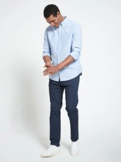 Everyday Slim Chino Trousers - Navy 9 Everyday Slim Chino Trousers - Navy -Barbou Clothing Shop UZMRH SQ4 0000000048 NAVY MDd