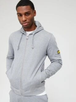 Barbour International Very Exclusive - Essentials Tracksuit - Grey -Barbou Clothing Shop V49PU SQ4 0000000243 ANTHRACITE MDd