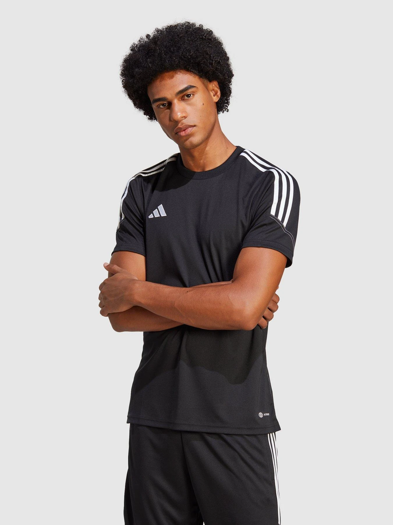 Adidas Tiro 23 Tee - Black/White 1 Adidas Tiro 23 Tee - Black/White