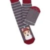 TOTES Mens Original Novelty Slipper Socks - Navy/Red