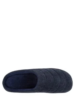 Totes Isotoner Isotoner Textured Cord Stitch Detail Mule Slippers - Navy -Barbou Clothing Shop V6QQZ SQ4 0000000048 NAVY SLt
