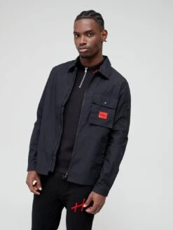 HUGO Emmond Overshirt - Navy 