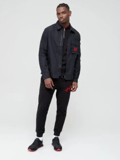 HUGO Emmond Overshirt - Navy  -Barbou Clothing Shop V6SYG SQ3 0000000004 BLACK MDo