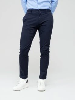 HUGO David222d Slim Fit Chinos - Dark Blue