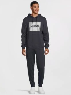 HUGO Duratschi_g Metalic Logo Overhead Hoodie - Dark Blue -Barbou Clothing Shop V6SYL SQ3 0000000354 DARK BLUE MDo