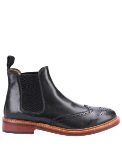 Cotswold Siddington Leather Sole Chelsea Boot - Black