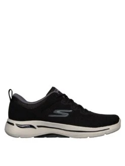 Skechers Go Walk Arch Fit Trainer - Black/Grey