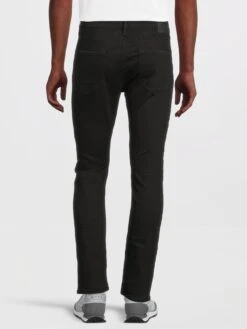 AllSaints Cigarette Skinny Fit Damaged Jeans - Black -Barbou Clothing Shop V7G9J SQ4 0000000004 BLACK MDb
