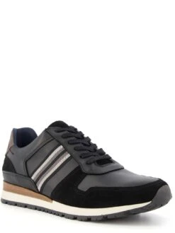 Dune London Truro Trainer - Black -Barbou Clothing Shop V7HSV SQ3 0000000004 BLACK SLf