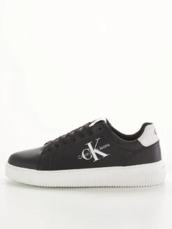 Calvin Klein Jeans Chunky Cupsole Mono Logo Trainers - Black