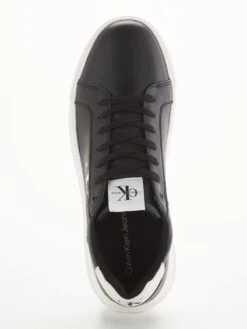 Calvin Klein Jeans Chunky Cupsole Mono Logo Trainers - Black -Barbou Clothing Shop V82A5 SQ4 0000000004 BLACK SLt