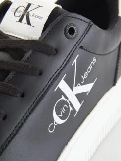 Calvin Klein Jeans Chunky Cupsole Mono Logo Trainers - Black -Barbou Clothing Shop V82A5 SQ6 0000000004 BLACK SLd
