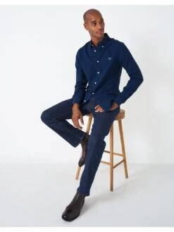 Crew Clothing Tailored Fit Organic Oxford Shirt - Pink -Barbou Clothing Shop V8AF5 SQ3 0000000063 PINK MDo