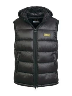 Barbour International Bobber Quilted Gilet - Black -Barbou Clothing Shop V8LEM SQ5 0000000004 BLACK MDd1