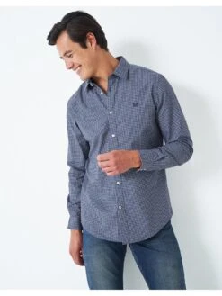 Crew Clothing Crew Micro Gingham Marl Shirt