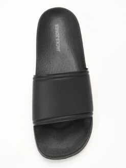 Jack & Jones Adam Plain Sliders - Black -Barbou Clothing Shop V9I2Q SQ4 0000000048 NAVY SLt