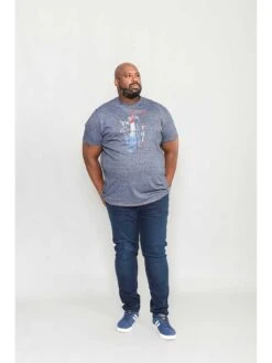 D555 Saxophone Print T-shirt -Barbou Clothing Shop V9LO6 SQ4 0000000048 NAVY MDd