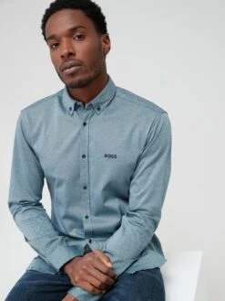 BOSS Biado_r Longsleeve Shirt -Barbou Clothing Shop VAH1S SQ4 0000000048 NAVY MDd