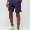 BOSS Headlo Curved Jersey Shorts - Dark Blue