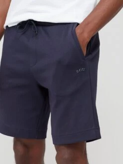 BOSS Headlo Curved Jersey Shorts - Dark Blue -Barbou Clothing Shop VAH2S SQ4 0000000354 DARK BLUE MDd