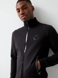 BOSS Skaz 2 Zip Through Track Top - Black  -Barbou Clothing Shop VAHBN SQ4 0000000004 BLACK MDd