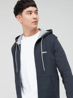BOSS  Saggy Zip Through Hoodie - Dark Blue -Barbou Clothing Shop VAHDN SQ4 0000000354 DARK BLUE MDd