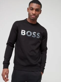 BOSS Salbo Mirror Sweatshirt - Black