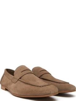 Schuh Rand Suede Loafers - Natural -Barbou Clothing Shop VAJ3J SQ3 0000000003 NATURAL SLf