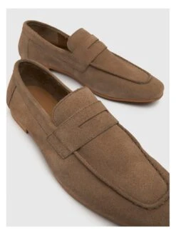 Schuh Rand Suede Loafers - Natural -Barbou Clothing Shop VAJ3J SQ4 0000000003 NATURAL SLt