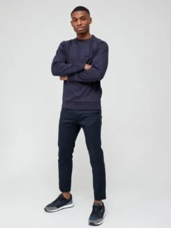 BOSS Stadler 82 Crew Neck Sweatshirt - Dark Blue  -Barbou Clothing Shop VALDT SQ3 0000000354 DARK BLUE MDo