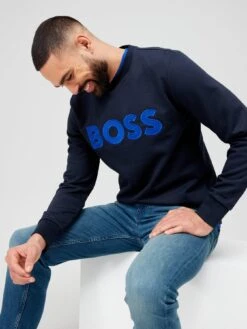 BOSS Stadler 84 Large Logo Sweatshirt - Dark Blue -Barbou Clothing Shop VALJA SQ5 0000000354 DARK BLUE MDd1