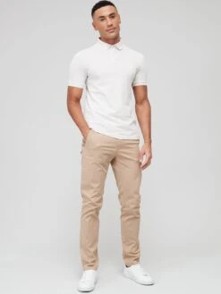 BOSS Passertip Slim Fit Polo Shirt-Light Beige -Barbou Clothing Shop VALK7 SQ3 0000001343 LIGHT BEIGE MDo