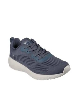 Skechers Squad Engineered Knit Lace-up Memory Foam Trainer