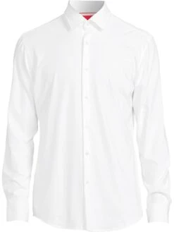 HUGO Kenno Longsleeve Shirt -Barbou Clothing Shop VAOL9 SQ4 0000000013 WHITE MDd