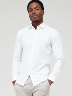 HUGO Koey Slim Fit Shirt - White