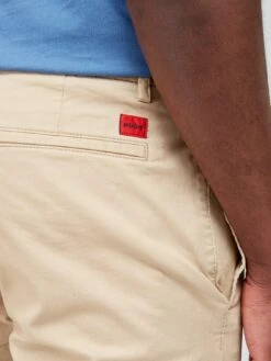 HUGO David222D Slim Fit Trousers - Beige -Barbou Clothing Shop VAOM0 SQ4 0000000108 BEIGE MDd