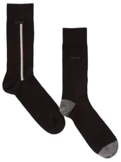 BOSS Bodywear 2 Pack Iconic Sock - Black