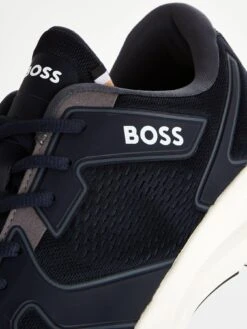 BOSS Owen Runner Trainers - Dark Blue -Barbou Clothing Shop VAW9W SQ6 0000000354 DARK BLUE SLd