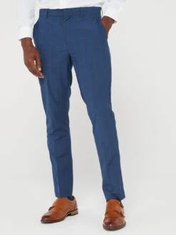 Peter Werth X Very Slim Fit Check Suit Trouser