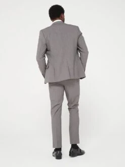 Peter Werth X Very Slim Fit Dogtooth Suit Jacket -Barbou Clothing Shop VB83S SQ6 0000000143 BROWN MDd2