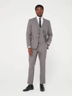 Peter Werth X Very Slim Fit Dogtooth Waistcoat -Barbou Clothing Shop VB87K SQ6 0000000143 BROWN MDd2