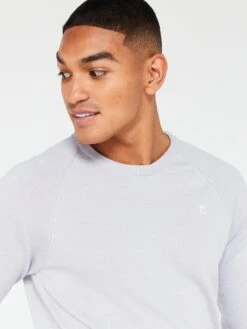 Peter Werth X Very Crew Neck Jumper - Grey -Barbou Clothing Shop VB8AB SQ4 0000000108 BEIGE MDd