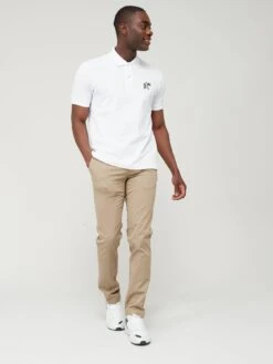 Lacoste New Classic Slim Fit Stretch Cotton Chinos -Barbou Clothing Shop VB9LL SQ3 0000000108 BEIGE MDo