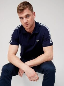 Lacoste Taping Polo Shirt - Navy -Barbou Clothing Shop VB9M8 SQ4 0000000048 NAVY MDd