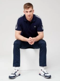 Lacoste Taping Polo Shirt - Navy -Barbou Clothing Shop VB9M8 SQ5 0000000048 NAVY MDd1