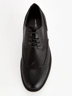 Everyday Mens Formal Lace Up Brogue Shoe - Wide Fit -Barbou Clothing Shop VBATJ SQ4 0000000004 BLACK SLt
