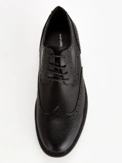 Everyday Mens Formal Lace Up Brogue Shoe - Standard -Barbou Clothing Shop VBATL SQ4 0000000004 BLACK SLt