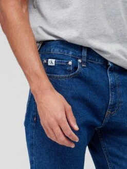 Calvin Klein Jeans Standard Straight Jeans - Blue -Barbou Clothing Shop VBNB7 SQ4 0000000073 DARK WASH MDd