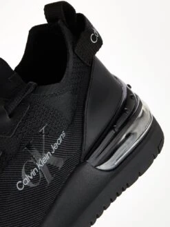 Calvin Klein Jeans Sporty Run Comfair Fluo Contrast Trainers - Black  -Barbou Clothing Shop VBUDW SQ6 0000000004 BLACK SLd