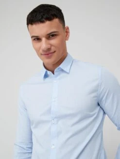 Armani Exchange Textured Shirt - Light Blue -Barbou Clothing Shop VBY6Y SQ4 0000000150 LIGHT BLUE MDd